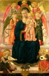 Мадонна с младенцем на троне с ангелами